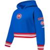 Pro Standard Big Girls NBA Retro Classics Fleece Pull Over Hoodie(Royal Blue/Red)