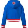 Pro Standard Big Girls NBA Retro Classics Fleece Pull Over Hoodie(Royal Blue/Red)