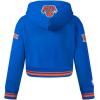 Pro Standard Big Girls NBA Retro Classics Fleece Pull Over Hoodie(Royal/Orange/Royal)