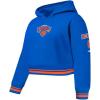 Pro Standard Big Girls NBA Retro Classics Fleece Pull Over Hoodie(Royal/Orange/Royal)