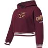 Pro Standard Big Girls NBA Retro Classics Fleece Pull Over Hoodie(Wine)