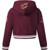 Pro Standard Big Girls NBA Retro Classics Fleece Pull Over Hoodie(Wine)