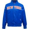 Pro Standard Big Kids NBA Classic Chenille Satin Jacket(Royal Blue)