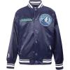 Pro Standard Big Kids NBA Retro Classics Satin Jacket(Midnight Navy)