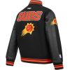 Pro Standard Big Kids NBA Retro Classics Varsity Jacket(Black/Orange)