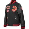 Pro Standard Big Kids NBA Retro Classics Varsity Jacket(Black/Red/Black)