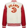 Pro Standard Big Kids NBA Retro Classics Varsity Jacket(Eggshell/ Red)