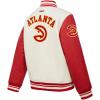 Pro Standard Big Kids NBA Retro Classics Varsity Jacket(Eggshell/ Red)