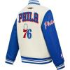 Pro Standard Big Kids NBA Retro Classics Varsity Jacket(Eggshell/Royal Blue)