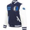 Pro Standard Big Kids NBA Retro Classics Varsity Jacket(Midnight Navy/White)