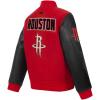 Pro Standard Big Kids NBA Retro Classics Varsity Jacket(Red/Black)