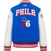 Pro Standard Big Kids NBA Retro Classics Varsity Jacket(Royal Blue/Red)