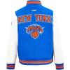 Pro Standard Big Kids NBA Retro Classics Varsity Jacket(Royal/Orange/Royal)