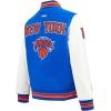 Pro Standard Big Kids NBA Retro Classics Varsity Jacket(Royal/Orange/Royal)