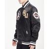 Pro Standard MENS COLLEGE COLLEGE CLASSIC CHENILLE SATIN SATIN JACKET(Black)