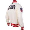Pro Standard MENS USSF US SOCCER CLASSIC CHENILLE SATIN JACKET EGGSHELL/RED M