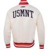 Pro Standard MENS USSF US SOCCER CLASSIC CHENILLE SATIN JACKET EGGSHELL/RED M
