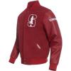 Pro Standard Mens College Classic Chenille Varsity Jacket(Cardinal Red)