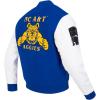 Pro Standard Mens College Classic Chenille Varsity Jacket(Dodger Blue/White)