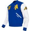 Pro Standard Mens College Classic Chenille Varsity Jacket(Dodger Blue/White)