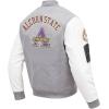 Pro Standard Mens College Classic Chenille Varsity Jacket(Heather Grey/White)