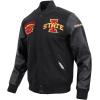 Pro Standard Mens College Classic Chenille Varsity Jacket(Jet Black)