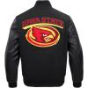 Pro Standard Mens College Classic Chenille Varsity Jacket(Jet Black)