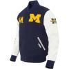Pro Standard Mens College Classic Chenille Varsity Jacket(Midnight Navy/White)
