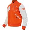 Pro Standard Mens College Classic Chenille Varsity Jacket(Orange/White)