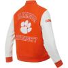 Pro Standard Mens College Classic Chenille Varsity Jacket(Orange/White)