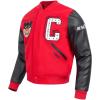 Pro Standard Mens College Classic Chenille Varsity Jacket(Red/Black)