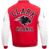 Pro Standard Mens College Classic Chenille Varsity Jacket(Red/White)