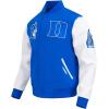 Pro Standard Mens College Classic Chenille Varsity Jacket(Royal Blue/White)