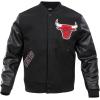 Pro Standard Mens NBA Classic Varsity Varsity Jacket(Black)