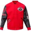Pro Standard Mens NBA Classic Varsity Varsity Jacket(Red/Black)