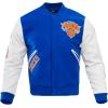 Pro Standard Mens NBA Classic Varsity Varsity Jacket(Royal Blue/White)