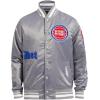 Pro Standard Mens NBA Old English Satin Jacket(Gray)