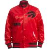 Pro Standard Mens NBA Old English Satin Jacket(Red/Black)