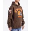 Pro Standard Mens NFL Old English Brushed Back French Terry Pull Over Hoodie(Brown)
