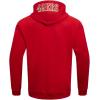 Pro Standard Mens NFL Old English Brushed Back French Terry Pull Over Hoodie(Red)
