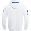 Pro Standard Mens NFL Old English Brushed Back French Terry Pull Over Hoodie(White)