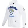 Pro Standard Mens NFL Old English Brushed Back French Terry Pull Over Hoodie(White)