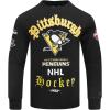 Pro Standard Mens NHL Old English Crewneck Sweatshirt(Black)