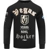 Pro Standard Mens NHL Old English Crewneck Sweatshirt(Black)
