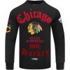 Pro Standard Mens NHL Old English Crewneck Sweatshirt(Black)