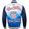Pro Standard Mens USSF Sublimated Satin Jacket(Midnight Navy)