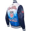 Pro Standard Mens USSF Sublimated Satin Jacket(Midnight Navy)