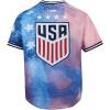 Pro Standard Mens USSF US Soccer Sublimated Mesh Short Sleeve Mesh Top Red/White/Blue M