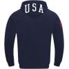 Pro Standard Men’s Ussf Classic Chenille Standard Double Knit Pullover Hoodie(Midnight Navy)