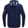 Pro Standard Men’s Ussf USWNT Soccer Classic Chenille Double Knit Full-Zip Hoodie(Midnight Navy)